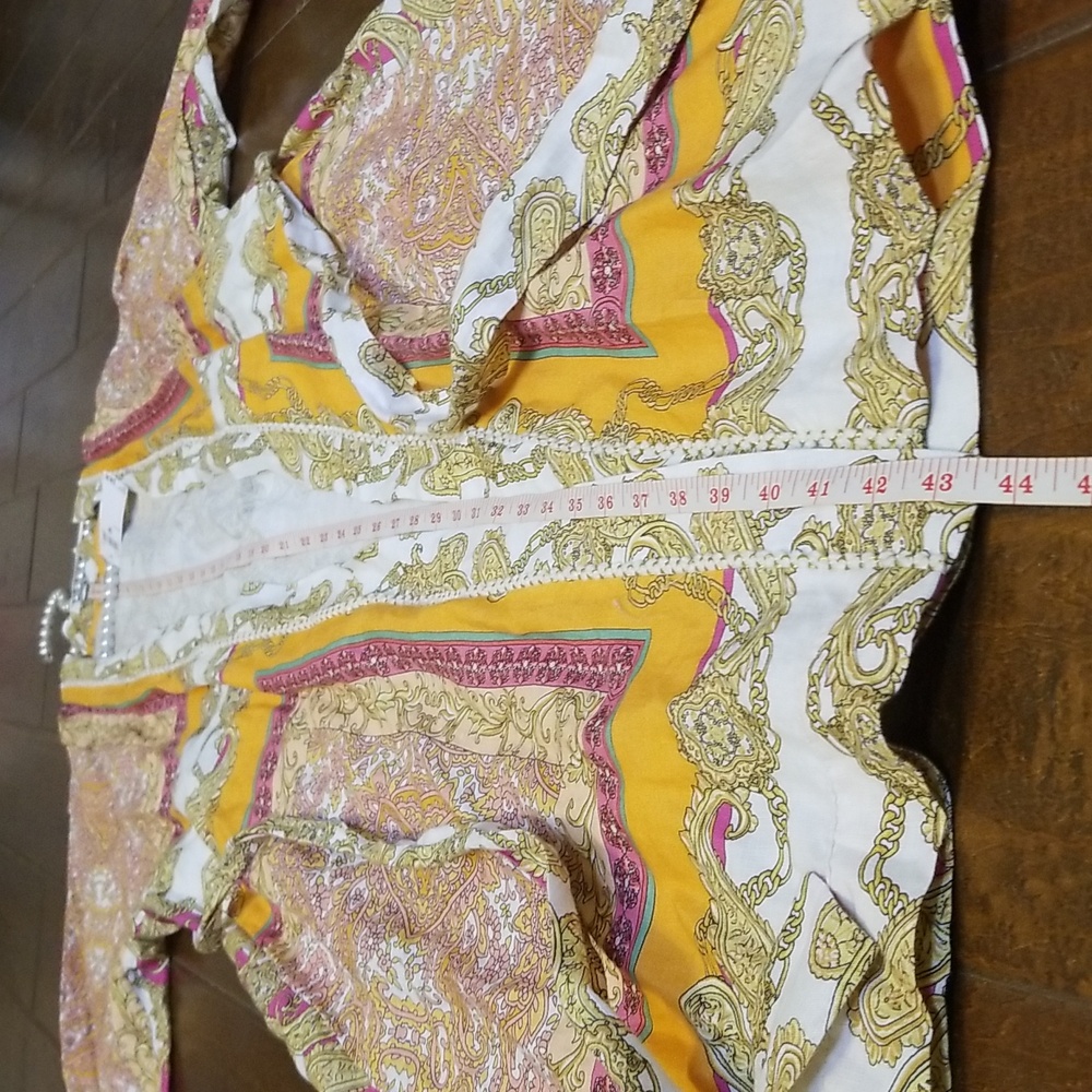 Magaschoni  Kimono Paisley Scarf Print 100% Linen NWT - Picture 8 of 12
